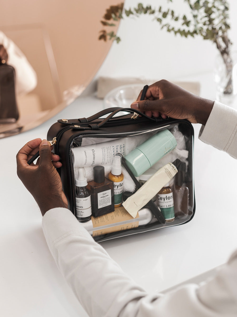 Large Clear Cosmetics Case